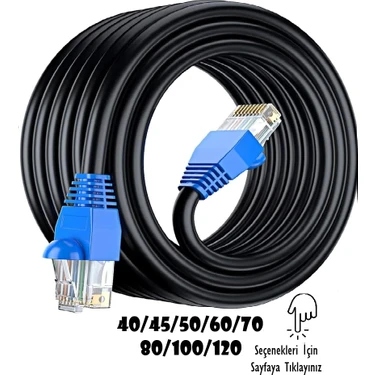 Anktek 30 Metre Cat6 Dış Ortam Dış Mekan internet Kablo EzRj45 Utp Yüksek Hız 2