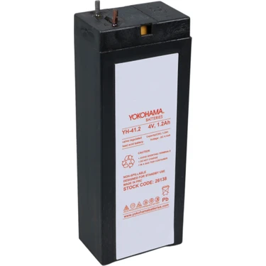 Ayt Yokohama Yh-41.2 4 Volt 1.2 Amper Kuru Akü 35.2X22X91 mm Yeni Tarihli Taze