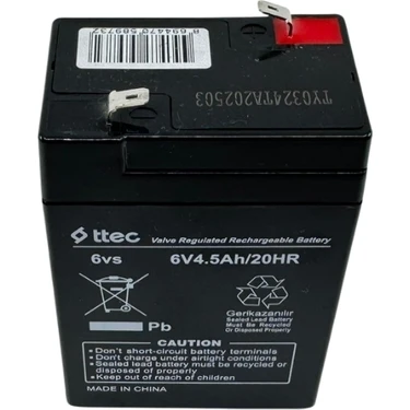 Ttec 6V 4.5AH Şarjlı Agm Akü - Minimum