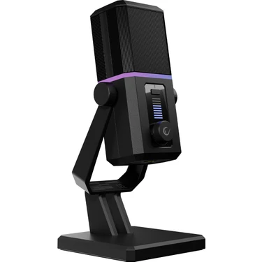 Rampage RA-MP75 CYCLONE Siyah RGB USB Ses Göstergeli Gaming Oyuncu Masaüstü Mikrofon Profesyonel