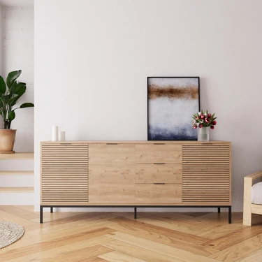 Bimossa H0060 180 cm Alya Konsol Modern Yemek Odası Şık Depolama Alanı TV Ünitesi