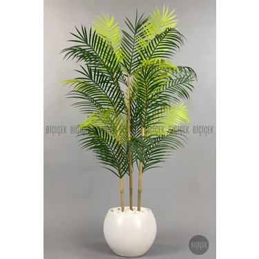 Biçiçek 120 cm  Areka Ağacı 24 Yapraklı Küre