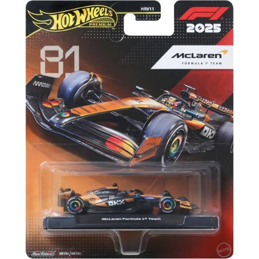 Hot Wheels Premium 2025 Formula 1 Diecast Cars Mclaren F1 Team (No.