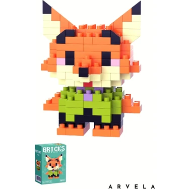 Arvela Nick Zootopia Bricks Karakter Figürü – Mini Blok