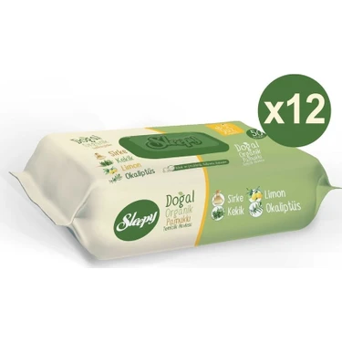 Sleepy Doğal Pamuklu Temizlik Havlusu 50 li x 12 Adet (600