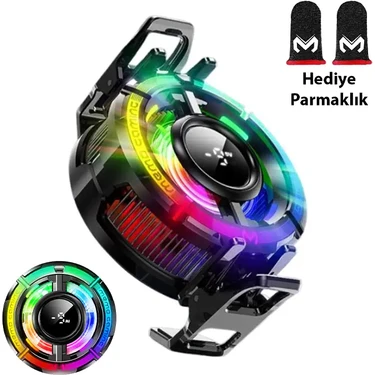 Memo CX15 Ios Android Soğutucu 15W Manyetik + Arka Klips 2'si 1 Arada Yarı Iletken Soğutma Fanı