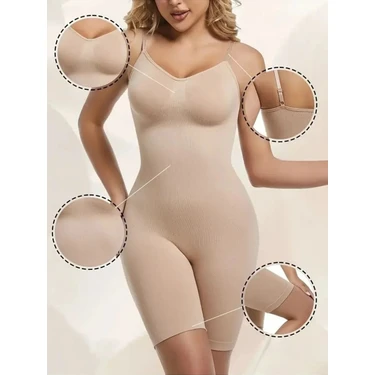 Mistirik Larix Model Extra Toparlayıcı Extra Sıkılaştırıcı Tam Boy Tulum Korse Ten