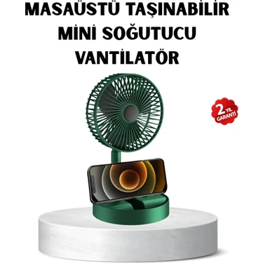 Epilons Taşınabilir Katlanabilir Mini Fan 3 Kademeli Şarj