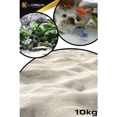 Akvaryum Kumu Sarı Silis Kum 10 kg