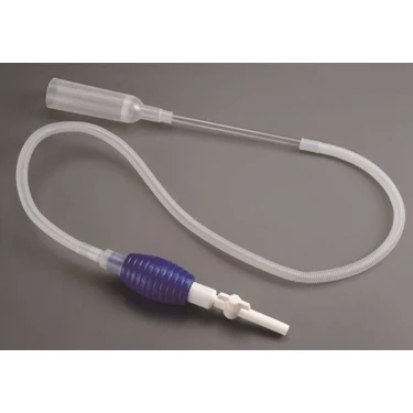Akvaryum Dip Temizleme ve Su Değiştirme Sifonu, Plastik, 180 cm, Şeffaf-Mor – Pratik Temizlik