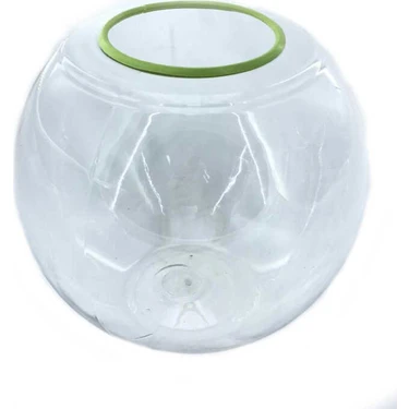 20 cm Plastik Yuvarlak Fanus – Şeffaf, Hafif ve
