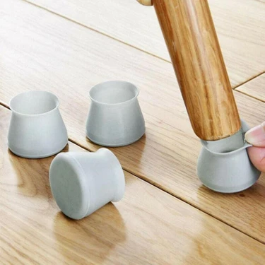 Cocoloco Home Masa Sandalye Ayak Koruyucu Gri Silikon 24