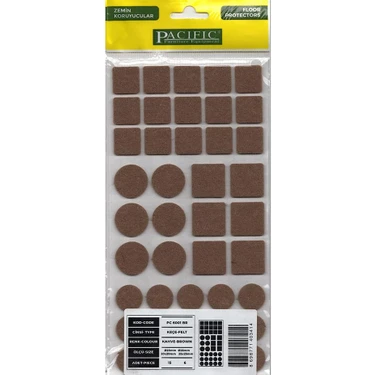 Karma Paket Yapışkanlı Keçe Sandalye, Masa, Koltuk Altı Parke Koruma Keçesi,