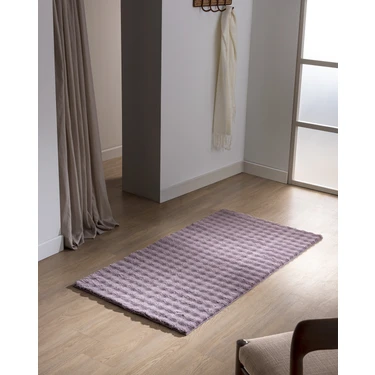 Madame Coco Vivre Bubble Halı - Koyu Mürdüm - 80x150