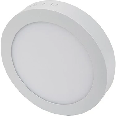 Cata 30 Watt Panel LED Armatür Sıva Üstü Yuvarlak Ct 5273 Beyaz Işık 6400K Alüminyum