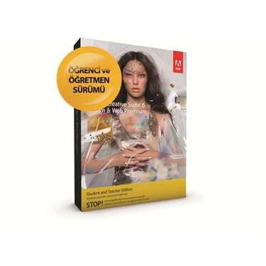 Adobe CS6 Design & Web Premium Türkçe Öğrenci - Öğretmen Paketi MAC