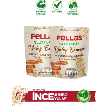 Fellas Glutensiz Yulaf Ezmesi (300 g) x 2