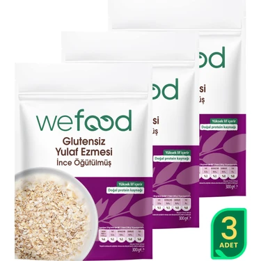 Wefood İnce Öğütülmüş Glutensiz Yulaf Ezmesi 300 gr