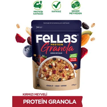 Fellas Protein Granola - Kırmızı Meyveler (270