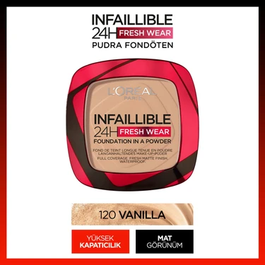 L'Oréal Paris Infaillible 24H Fresh Wear Pudra Fondöten 120