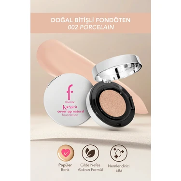 Flormar K-Spirit Cover Up Yüksek Kapatıcı Uzun Süre Kalıcı Doğal Bitişli Cushion Fondöten - 002