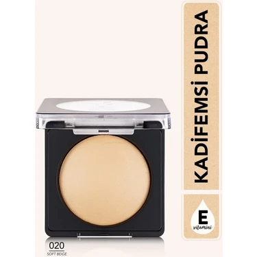 Flormar Yoğun Pigmentli Fırınlanmış Mat Pudra 020 Soft Beige Kadifemsi Etki