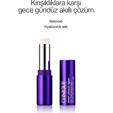 Clinique Smart Clinical Repair Gündüz + Gece Retinoid Balm + Hyalüronik Asit Hassas Ciltler