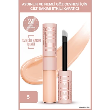 Maybelline New York Lifter Kafein ve Peptitler Içeren Nemlendiren ve Aydınlatan Kapatıcı -