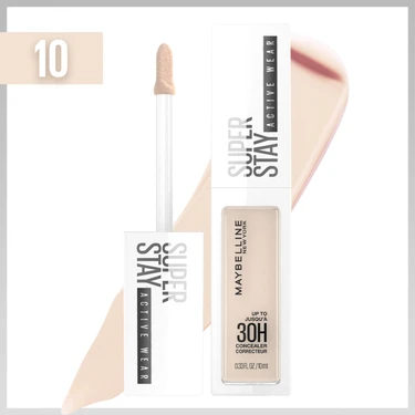 Maybelline New York 10 FAIR Super Stay 30H Kapatıcı 10 ml Vegan Formül ile Yüksek
