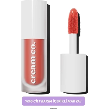Cream Co. Allık Ruj Göz Farı Glow Tint Warm Peach | Nemlendirici Makyaj | 503 Şeftali | Hyaluronik