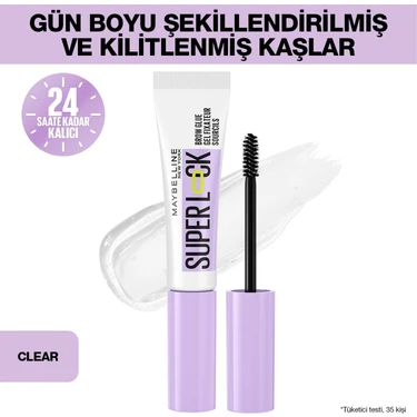 Maybelline New York Super Lock Brow Glue Kaş Sabitleyici Maskara -