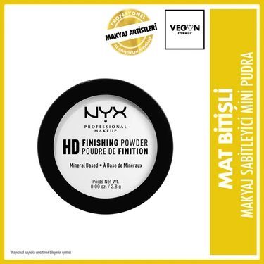 NYX Professional Makeup Mini Pudra High Definition Finishing Powder Mini Transparan Toz Pudra 2.8