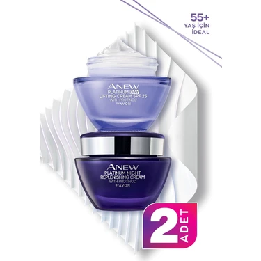 Avon Anew Platinum Gündüz Kremi SPF25 50 ml + Anew Platinum Gece Kremi 50 ml