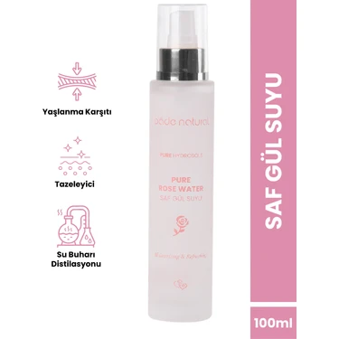 Bade Natural Gül Suyu Etkili Tonik %100 DoğalSaf 100