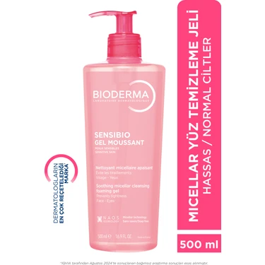Sensibio Foaming Gel Hassas ve Normal Ciltler Durulanan Micellar Yüz Temizleme Jeli 500