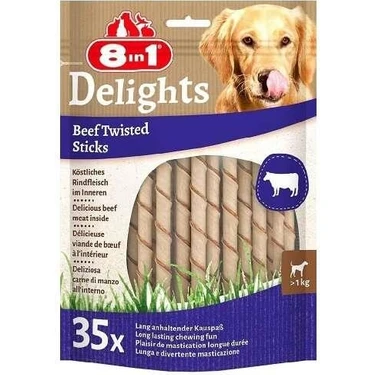 8in1 Delights Köpekler Için Biftekli Ödül Çubuğu 35