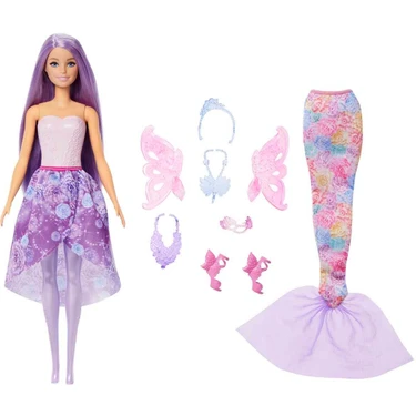 3in1 Barbie Denizkızı Kostüm Seti