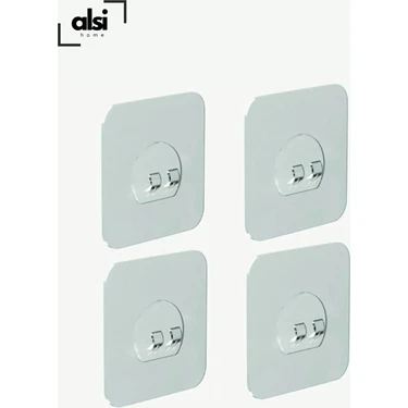 Alsi Home Yedek 4 Adet Süper Güçlü Yapışkanlı