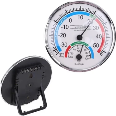 Newnet -30° / +50° Sıcaklık ve Nem Ölçer Termometre - Analog Ekran ( Bebek Odası Nem Ölçer -