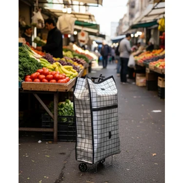 Uravas Store Ağır Yük Taşımaya Tekerlekli Market Pazar