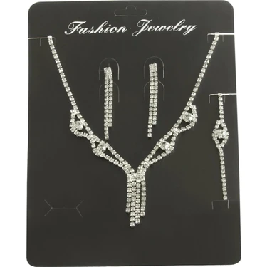 Pileli Store Sallantılı Taşlı Set