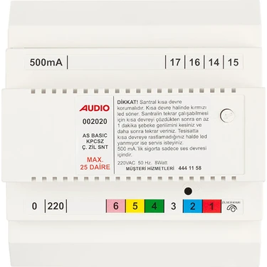 AUDIO 002020 As 202 Kapıcısız Çift Zilli 2 Melodili