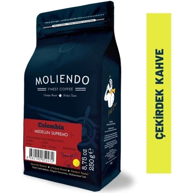 Moliendo Colombia Medellin Supremo Yöresel Kahve (Çekirdek Kahve) 250