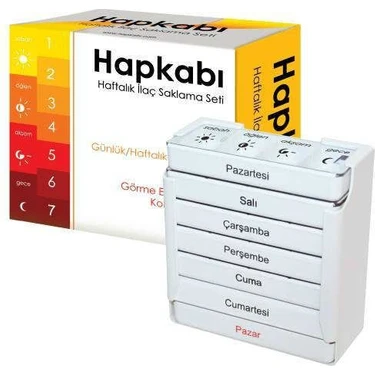 Hapkabı Haftalık İlaç Saklama