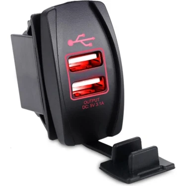 Swion Marin Tip 2li USB Şarj Cihazı 12-24V 5V/3.1A Hızlı Şarj Özelliği ile Kompakt