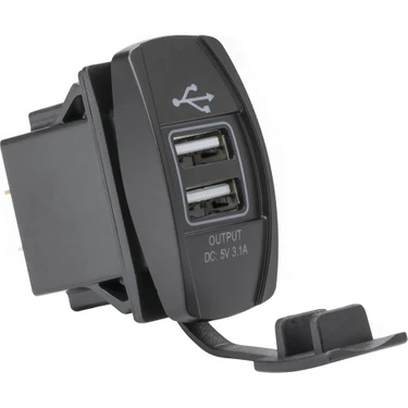 Powermaster Marin Tip Gömme 2li USB 5V 3.1A 12-24V