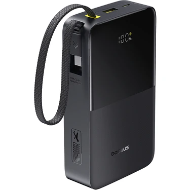 Baseus Enerfill FC51 Bipow2 Pro Dijital Göstergeli Super Hızlı Power Bank Type-C Kablolu, Usb-C 2
