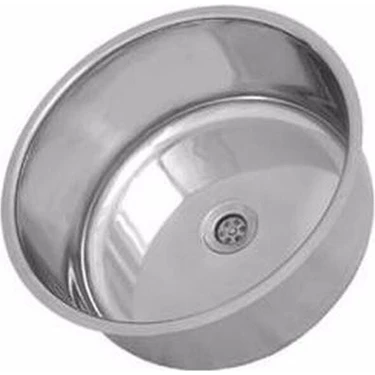 Krom Evye Kromevye Paslanmaz Yuvarlak Oval Krom Evye Mutfak Lavabosu