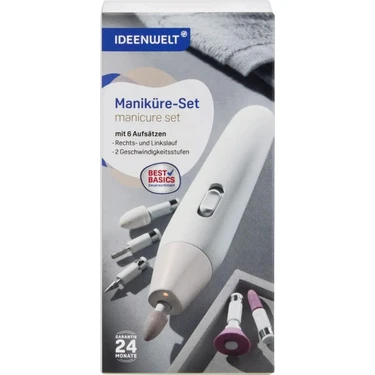 Ideen Welt Rose Gold Manikür ve Pedikür Seti 6 Başlık Yüksek Motor Gücü 2 Hız