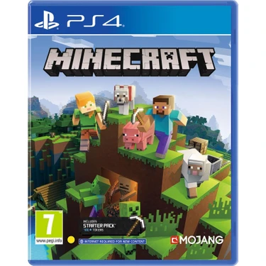 Mojang Minecraft Bedrock Edition PS4 Oyun Türkçe Destekli Çapraz Platform Uyumlu Popüler